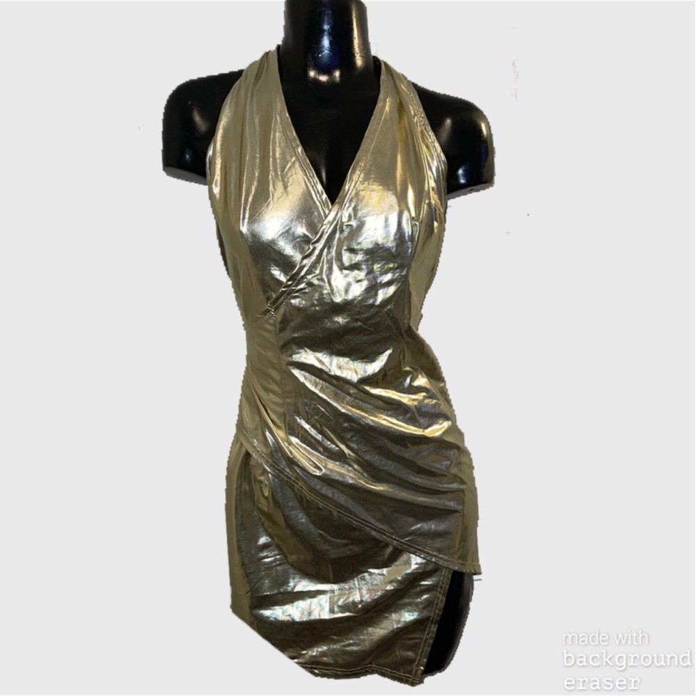 Gold dress